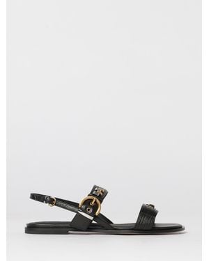 Pinko Leather Sandals - White