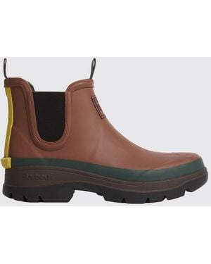 Barbour Paul Smith X Bicolour Rubber Chelsea Rain Boots - Brown