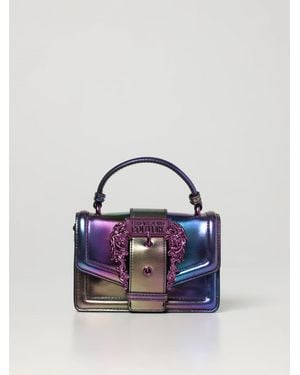Versace Jeans Couture Borsa in pelle sintetica olografica - Blu