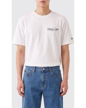 MC2 Saint Barth Cotton T-Shirt With Contrast Logo Print - White