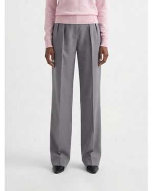 Jil Sander Pantaloni Di Lana - Grigio