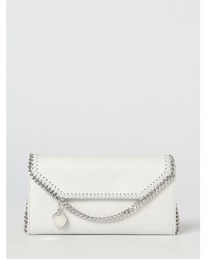 Stella McCartney Falabella Faux Suede Wallet Bag - Natural