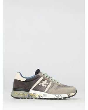 Premiata Lander Suede And Nylon Trainers - White
