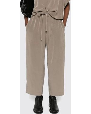 Y's Yohji Yamamoto Synthetic Fabric Trousers - Natural