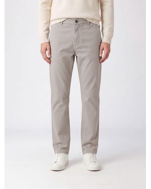 Brunello Cucinelli Pantalones Chinos Slim Fit De En Algodón Elástico Con Bolsillos Americanos - Gris