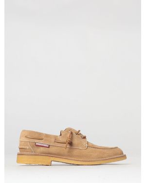 DSquared² Neoclassic Suede Boat Loafers - Natural