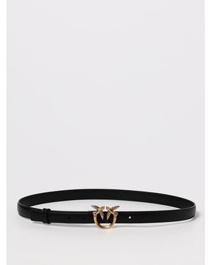 Pinko Love Berry Leather Belt - White