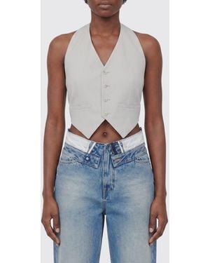 MM6 by Maison Margiela Single Breasted Vest - Blue