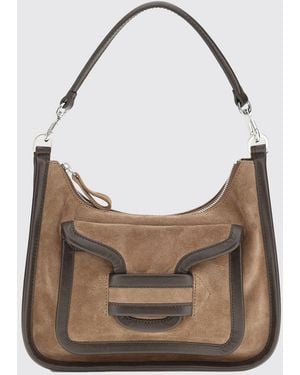 Pierre Hardy Alpha Day Tasche Von Aus Genarbtem Leder - Braun