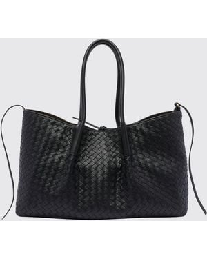 Bottega Veneta Bolso Pinacoteca Large De Piel Trenzada - Negro