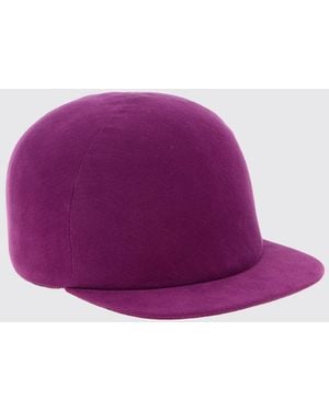Balenciaga Cotton Twill Hat - Purple