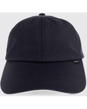 Paul Smith Virgin Wool Baseball Cap With An Adjustable Strap - Blue