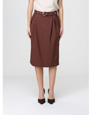 Pinko Edwina Midi Skirt - Brown