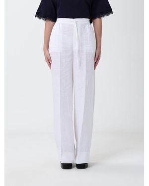 Twinset Linen Palazzo Pants - White