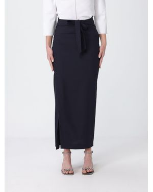 Emporio Armani Virgin Wool Skirt - Blue