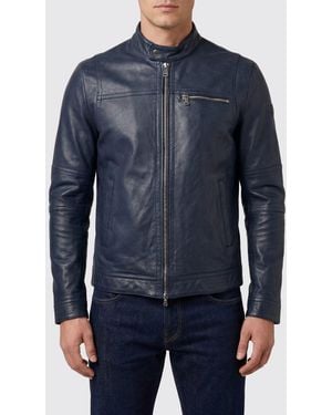 Peuterey Leather Jacket - Blue