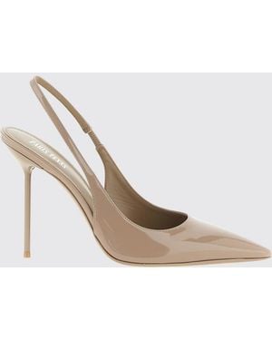 Paris Texas Lidia Patent Leather Slingback Pumps With High Heel - White