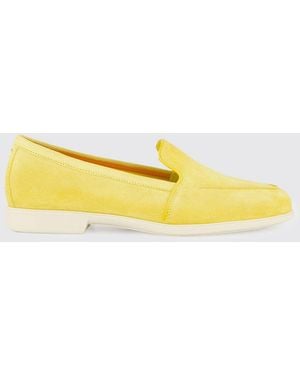 Santoni Malibu Suede Loafers - Yellow