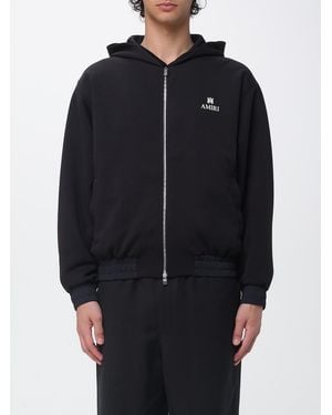 Amiri Cotton Blend Hoodie - Blue