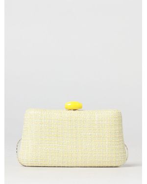 Twentyfourhaitch Citara Tweed Clutch - Yellow