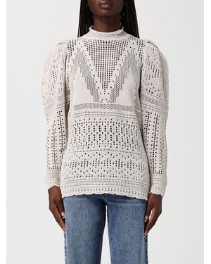 Isabel Marant Crochet Cotton Blend Top - Grey