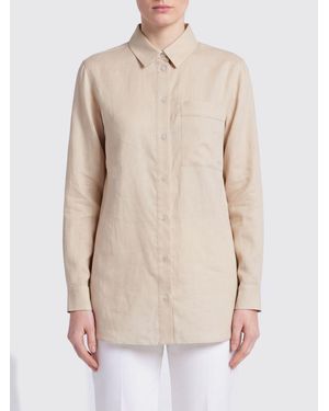 Max Mara Max Mara Mm Linen Shirt - Natural