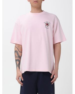Drole de Monsieur Printed Cotton T-Shirt - Pink