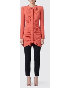 Valentino Crinkled Virgin Wool Jacket - Red
