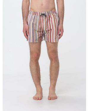 Paul Smith Striped Polyester Swimsuit - Pink