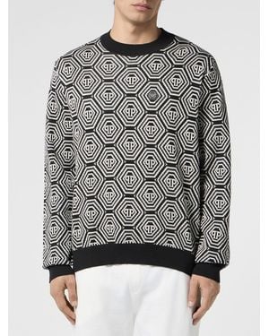 Philipp Plein Crewneck Jumper - Grey