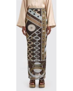 PUCCI Printed Pencil Skirt - Green