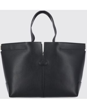 Tod's Di Bag Folio Leather Bag - Black