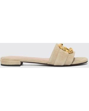 Coccinelle C-Me Suede Sandal - Natural