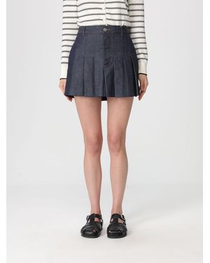 A.P.C. Denim Mini Skirt - Blue