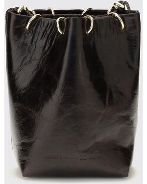 Benedetta Bruzziches Doudou Mini Suede Bucket Bag - Black