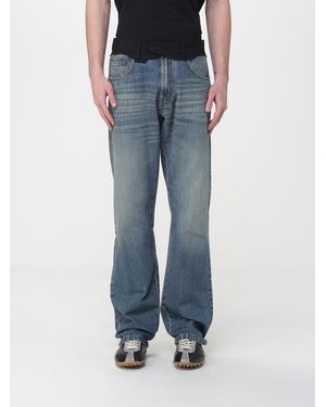 MM6 by Maison Margiela Denim Flared Trousers - Blue