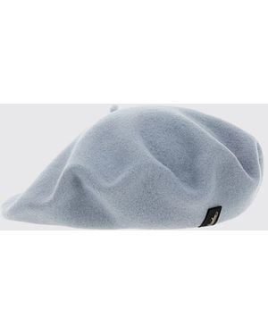 Borsalino Pure Wool Beret With Applied Logo - White