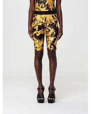 Versace Jeans Couture Stretch Technical Fabric Shorts - Yellow