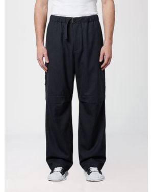 DARKPARK Wide-Leg Virgin Wool Pants With Belt - Black