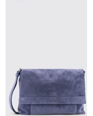 Orciani Suede Shoulder Bag - Purple