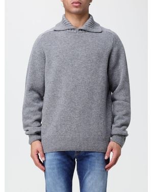 Sebago Wool Turtleneck Jumper With Ribbed Collar And Cuffs - Grey