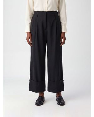 DARKPARK High-Waist Wide-Leg Cropped Pants - Black