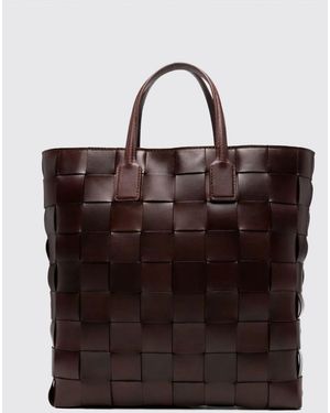 Dragon Diffusion Braided Leather Pino Bag - Brown