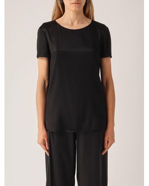 Max Mara Blusa De Seda - Negro
