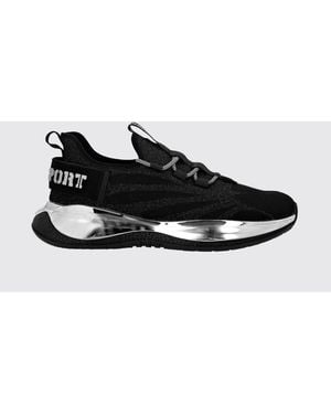 Philipp Plein The Iron Tiger Gen.X.02 Knit Trainers With A Chunky Sole - Black