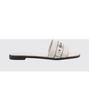 Tory Burch Mules En Cuir Romy - Blanc