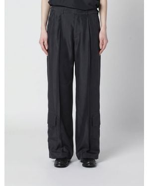 DURAZZI MILANO Silk Cargo Pants - Black