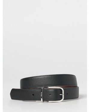 Paul Smith Reversible Calf Leather Belt With Engraved Pin Buckle - Gray
