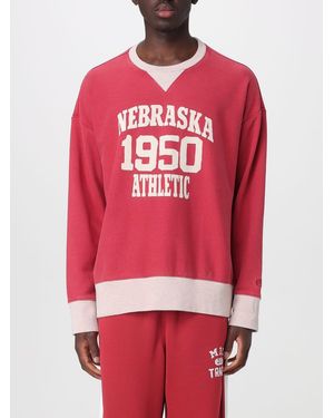 Champion Sudadera Time Capsule De Corte Relajado De Algodón Con Eslogan Estampado - Rojo