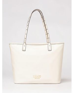 Liu Jo Grained Faux Leather Bag - Natural